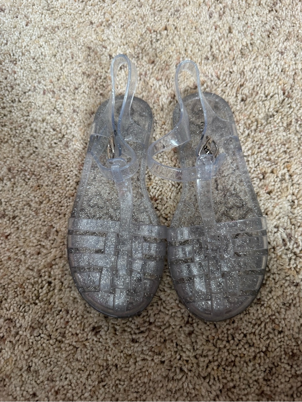 Girls clear jelly sandals🤍